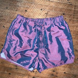 Fear of God shimmery purple drawstring 6th collection lined M shorts